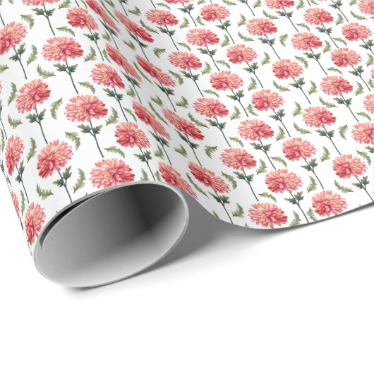 Chrysanthemum Wrapping Paper Geschenkpapier (Rolleneckpunkt)