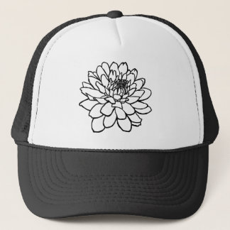 Chrysanthemum Zeichnend Truckerkappe