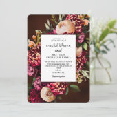 Chrysanthemum zur Einladung von Weinhochzeiten (Stehend Vorderseite)