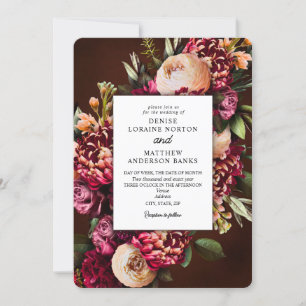 Chrysanthemum zur Einladung von Weinhochzeiten