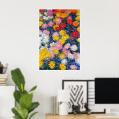 Chrysanthemums by Claude Monet Poster (Heimbüro)