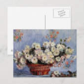 Chrysanthemums - Claude Monet Postkarte (Vorne/Hinten)