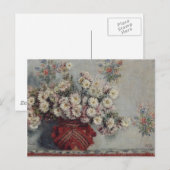 Chrysanthemums - Claude Monet Postkarte (Vorne/Hinten)