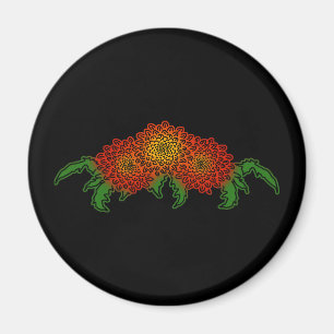 Chrysanthemums Motif Magnet