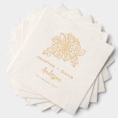 Chrysanthemums Personalized wedding,bridal shower Servietten Mit Folie (Insitu (Gestapelt))