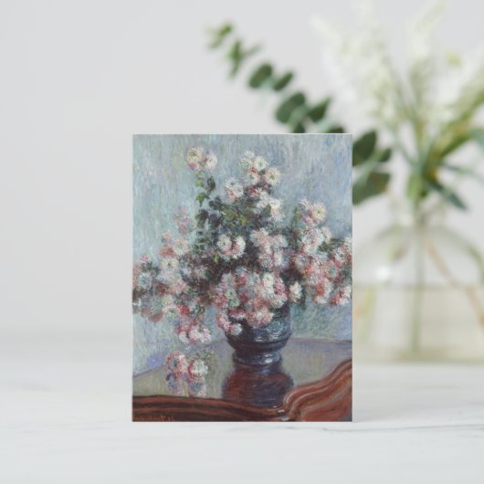 Chrysanthemums Postkarte (Stehend Vorderseite)