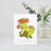 Chrysanthemums Postkarte (Stehend Vorderseite)