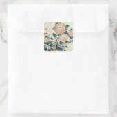 Chrysanthemums Quadratischer Aufkleber (Tasche)