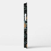 Chrysanthemums Schwarzer Hintergrund, floral Vinta Case-Mate iPhone Hülle (Rückseite / Rechts)