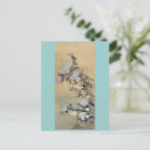 Chrysanthemums Ukiyoe Postkarte (Stehend Vorderseite)