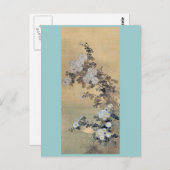 Chrysanthemums Ukiyoe Postkarte (Vorne/Hinten)
