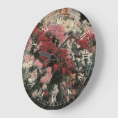 Chrysanthemums von Dennis Bunker Miller, Fine Art Große Wanduhr (Winkel)