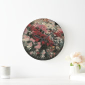 Chrysanthemums von Dennis Bunker Miller, Fine Art Große Wanduhr (Zuhause)