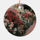 Chrysanthemums von Dennis Bunker Miller, Fine Art Keramik Ornament (Hinten)