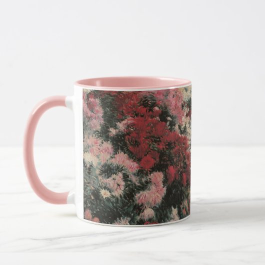 Chrysanthemums von Dennis Bunker Miller, Fine Art Tasse (Links)