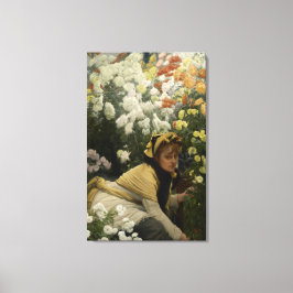 Chrysanthemums von James Tissot Fine Art Leinwanddruck