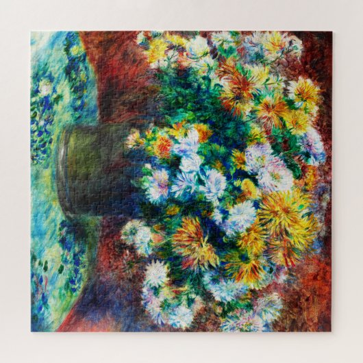 Chrysanthemums von Pierre-Auguste Renoir Puzzle (Horizontal)