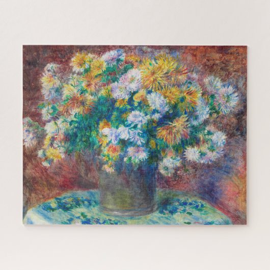 Chrysanthemums von Pierre-Auguste Renoir Puzzle (Horizontal)
