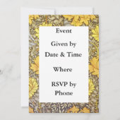 Chrysanthemums von William Morris Einladung (Rückseite)