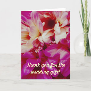 Chrysanthemums Wedding Geschenk Dankeschön Karte