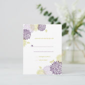 Chrysanthemums Wedding RSVP (Stehend Vorderseite)