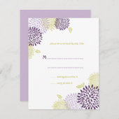 Chrysanthemums Wedding RSVP (Vorne/Hinten)