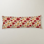 Chrysanths Texture Home Styling Boho Memory Foam Seitenschläferkissen (Rückseite)