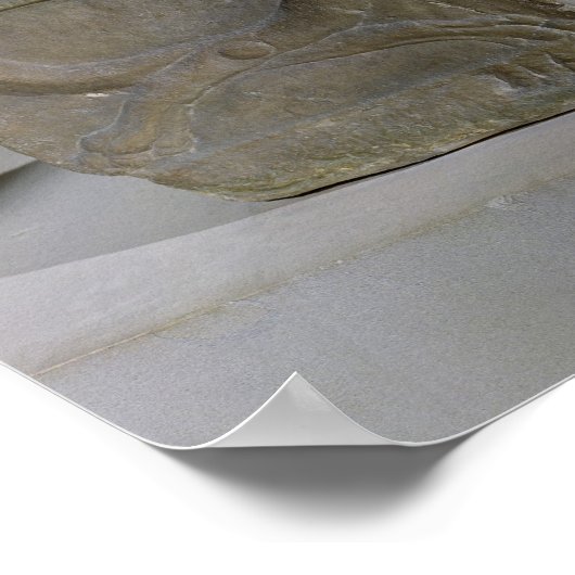 Chrysippus-Statue des griechischen Philosophen Poster (Ecke)