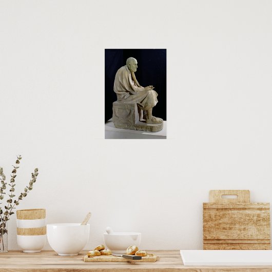 Chrysippus-Statue des griechischen Philosophen Poster (Küche)