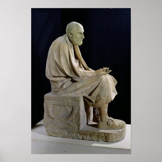 Chrysippus-Statue des griechischen Philosophen Poster (Vorne)