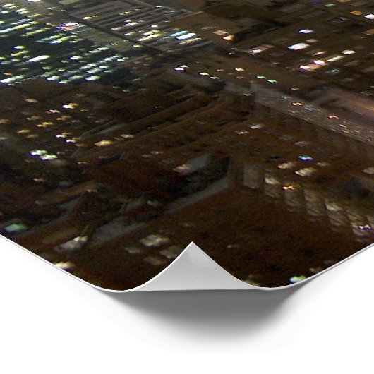 Chrysler Buuilding NYC Night Poster (Ecke)