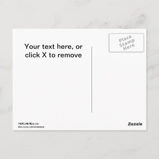 Chrysler Gebäude #2 Postkarte (Rückseite)