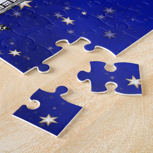 Chrysler Gebäude Dome und ein Starry Blue Sky Puzzle (Seite)