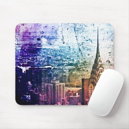 Chrysler-Gebäude - Farbe Splattered - New York Mousepad (Mit Mouse)