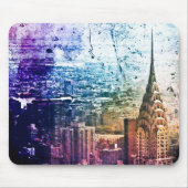 Chrysler-Gebäude - Farbe Splattered - New York Mousepad (Vorne)