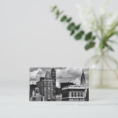 Chrysler-Gebäude, Flatiron Gebäude, Himmel-Haus BW Visitenkarte (Stehend Vorderseite)