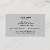 Chrysler-Gebäude, Flatiron Gebäude, Himmel-Haus BW Visitenkarte (Rückseite)