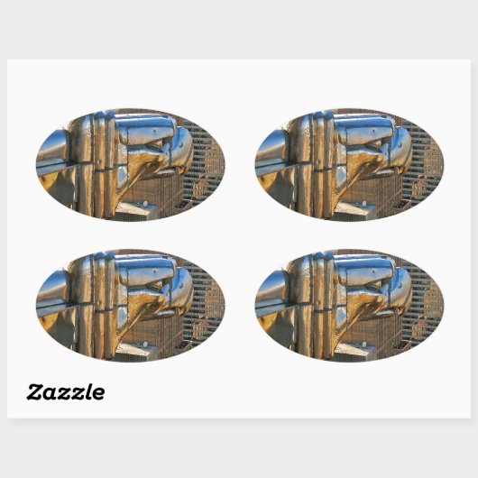 Chrysler Gebäude: Gargoyle Ovaler Aufkleber (Blatt)