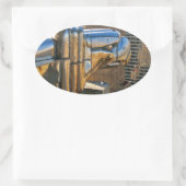 Chrysler Gebäude: Gargoyle Ovaler Aufkleber (Tasche)