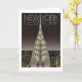 Chrysler-Gebäude-Gruß-Karte Karte (Gelbe Blume)