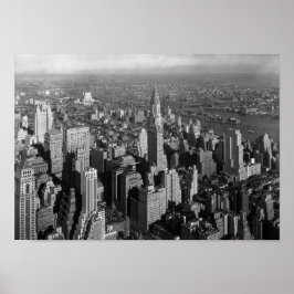 Chrysler Gebäude - Manhattan Skyline - 1932 Poster