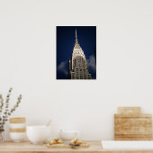 Chrysler Gebäude, New York City, Mittel Poster (Küche)