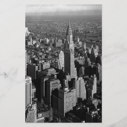 Chrysler Gebäude New York Manhattan Briefpapier (Vorderseite)