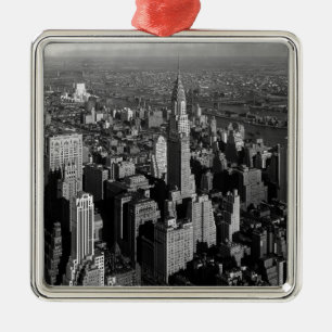 Chrysler Gebäude New York Manhattan Silbernes Ornament