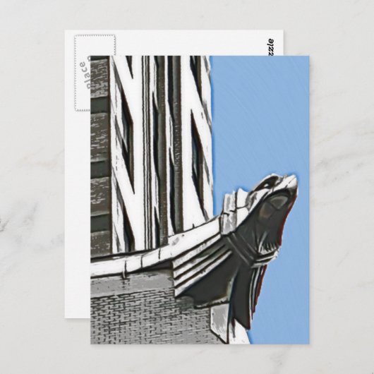 Chrysler Gebäude, New York Postkarte (Vorne/Hinten)