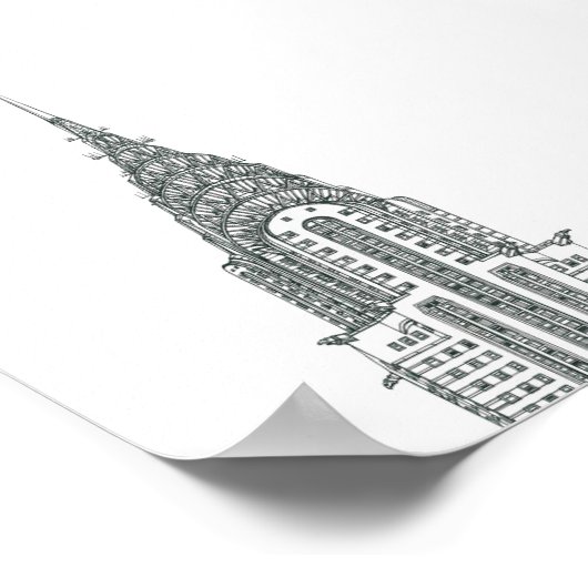 Chrysler Gebäude Poster (Ecke)