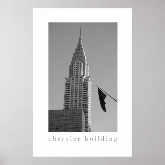 Chrysler Gebäude Poster (Vorne)
