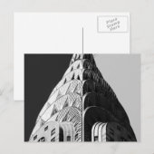 Chrysler Gebäude Spire Postkarte (Vorne/Hinten)