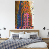 Chrysler Gebäude Top Closeup #1 Leinwanddruck (Insitu (Schlafzimmer))