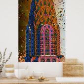 Chrysler Gebäude Top Closeup #1 Poster (Küche)